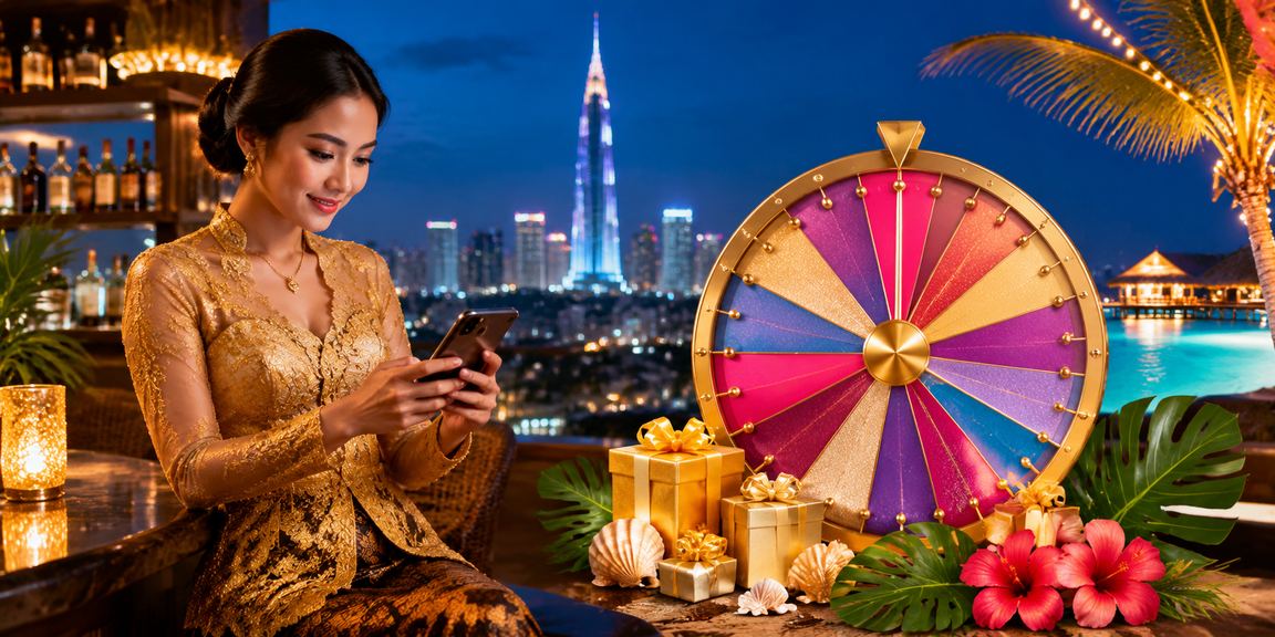 Suasana permainan roulette bergaya kebaya di Kuala Lumpur mewakili platform million88