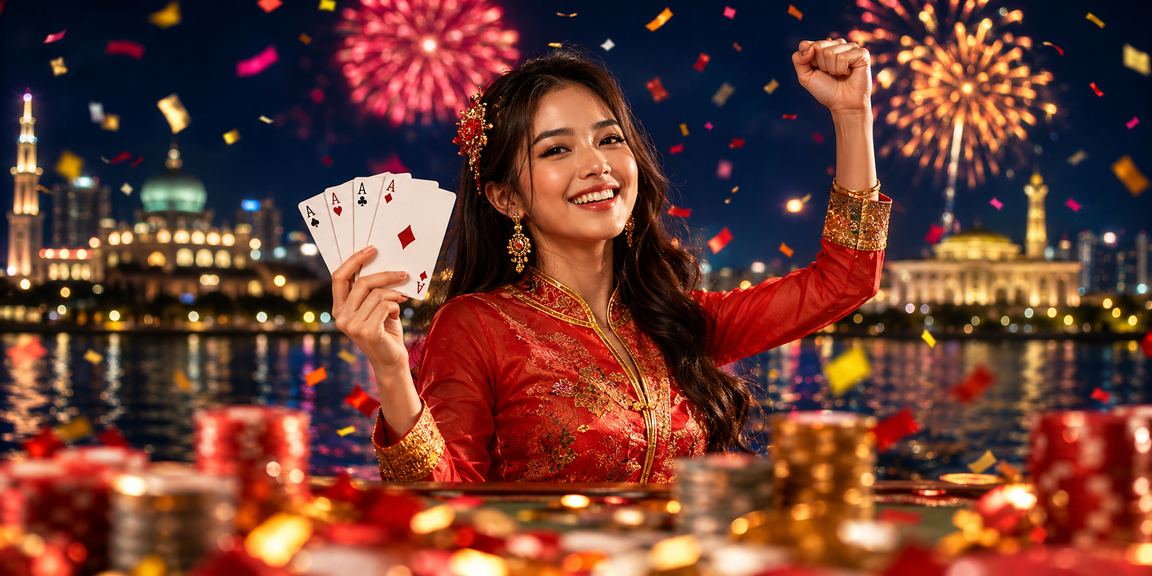 Suasana permainan poker bergaya Melayu di Putrajaya dengan persekitaran selamat